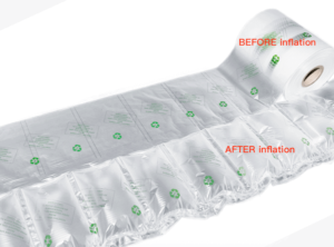 Air Pillows for Packaging 150m Inflatable Air Cushion Film Roll for Packing Heavy Duty Air Bubble Bags Wrap Box Filler Shipping Supplies for Fragile Items Alternative to Peanut Foam Bulk 