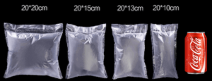different sizes of air pillows after inflation comparison