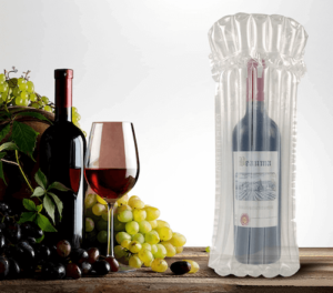 wine bottle protector, inflatable wine bottle bags, wine bottle protector sleeves, air column bag, inflatable air packaging bag