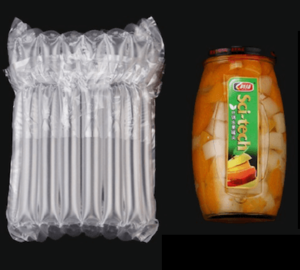 inflatable bottle packaging, bubble wrap for bottles, air column bags, inflatable air packaging
