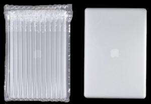 inflatable laptop packaging protect Mac, air column bag, air column cushion bag, inflatable air column bag