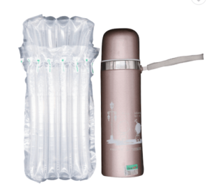 air column bag protect stainless steel bottle, air filled bags for packaging, air column cushion bag