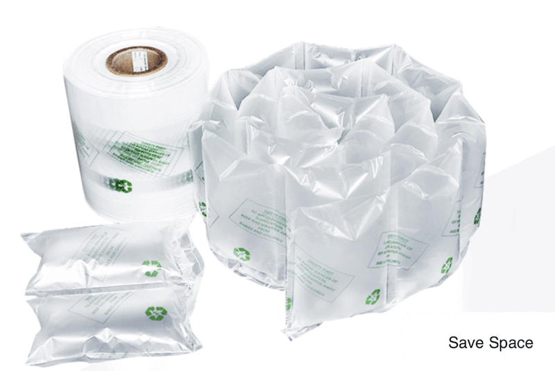 Air Cushion Pillow Packing Bags Film ROLL 2 Rolls/case-for MINI AIR CLASi ONLY 4x8 inch 200 x 100cm 
