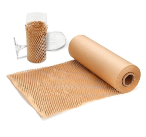Single layer honeycomb paper bubble wrap protects wine glass, paper bubble wrap manufacturers, honeycomb packing paper