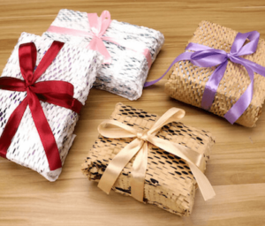 honeycomb packaging protect gifts, honeycomb paper wrap, paper cushion, kraft paper bubble wrap