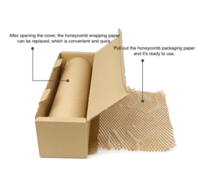 Brown Paper Bubble Wrap Box, paper honeycomb packaging, honeycomb shipping paper, Honeycomb wrap, eco friendly honeycomb packaging, paper cushion wrap