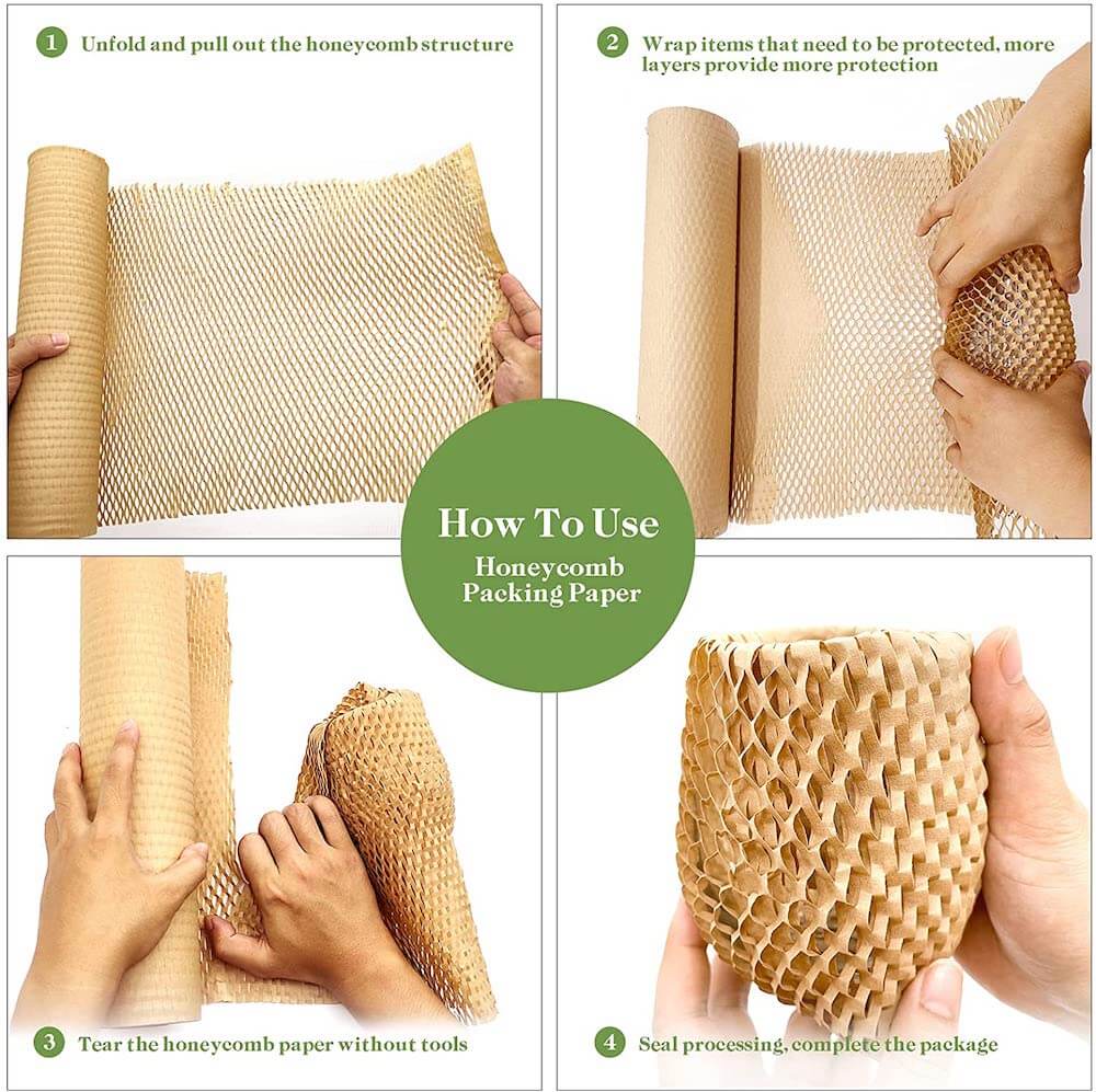 Honeycomb Wrapping Paper, Paper Bubble Wrap, Paper Cushion Wrap