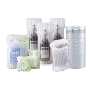 bubble wrap for glass bottles, bottle protective packaging, inflatable bottle bag, inflatable air column