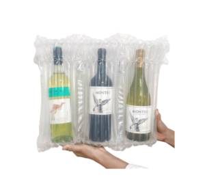 wine bottle protector, inflatable bottle protector, inflatable wine bottle bags, bubble wrap wine bottle protectors, Wine Packaging Supplies, air column bag, bottle protector